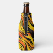Geel en zwart flesjeskoeler (Fles Achterkant)