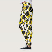Geel en zwart Floral Leggings (Links)