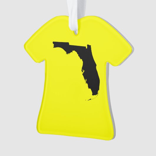 Geel en zwart Florida Ornament (voorkant)