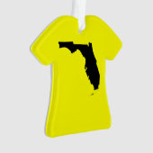 Geel en zwart Florida Ornament (voorkant)
