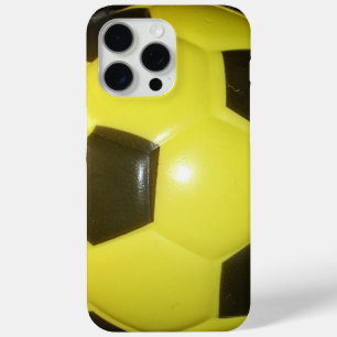 Geel en zwart Football. iPhone 15 Pro Max Hoesje