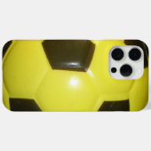 Geel en zwart Football. Case-Mate iPhone Case (Achterkant (horizontaal))
