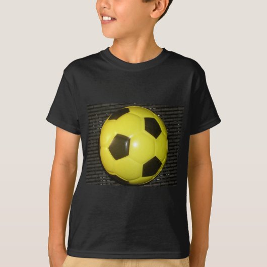 Geel en zwart Football. T-shirt (Voorkant)