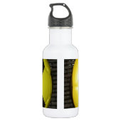 Geel en zwart Football. Waterfles (Achterkant)