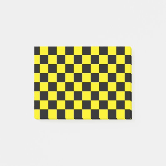 Geel en zwart gecontroleerd post-it® notes (Voorkant)