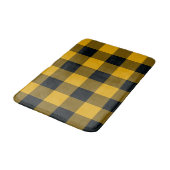 Geel en zwart Gecontroleerd vierkant buffel Badmat (Gekanteld)