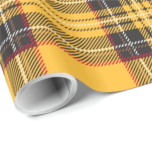 Geel en zwart geplakt glanzend omslagpapier cadeaupapier (Rol Hoek)