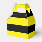 Geel en zwart gestreept bedankdoosjes (Achterkant)