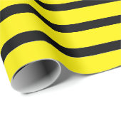 Geel en zwart gestreept cadeaupapier (Rol Hoek)