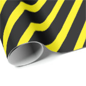 Geel en zwart gestreept cadeaupapier (Rol Hoek)