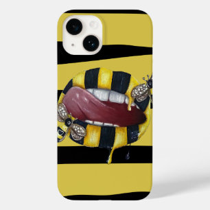 Geel en zwart gestreept OtterBox iPhone case