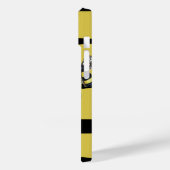 Geel en zwart gestreept OtterBox iPhone case (Achterkant / Links)