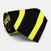 Geel en zwart gestreept Stropdas (Opgerold)