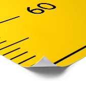 Geel en zwart groeidiagram poster (Hoek)