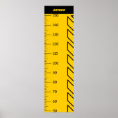 Geel en zwart groeidiagram poster (Voorkant)