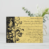 Geel en zwart, hedendaagse wervelkolom kaart (Staand voorkant)