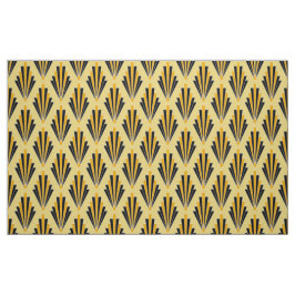 Geel en zwart iconische Art Deco stof