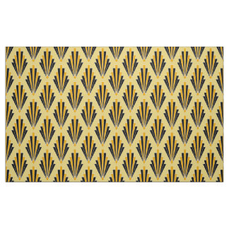Geel en zwart iconische Art Deco stof