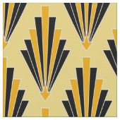 Geel en zwart iconische Art Deco stof (Close Up)