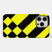 Geel en Zwart iPhone Hoesje (Achterkant horizontaal)