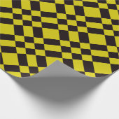 Geel en zwart kastje cadeaupapier (Hoek)