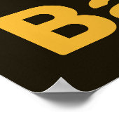 Geel en zwart Keukenwanddecor - Poster (Hoek)