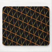 Geel en zwart Klassiek Abstract ontwerp Muismat (Voorkant)