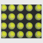 geel en zwart kogelpatroon, cadeaupapier (Vlak)