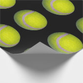 geel en zwart kogelpatroon, cadeaupapier (Hoek)
