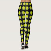 geel en zwart kogelpatroon, leggings (Achterkant)