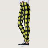 geel en zwart kogelpatroon, leggings (Links)