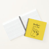 Geel en zwart kunstenaarsschetsboek notitieboek (Binnen)