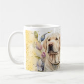 Geel en zwart Labrador Retrievers Koffiemok (Links)