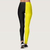 Geel en zwart leggings (Achterkant)