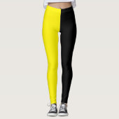 Geel en zwart leggings (Voorkant)