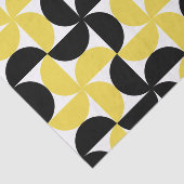Geel en zwart Mid Century Modern Pattern Tissuepapier (Detail)