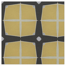 Geel en Zwart Modern Geometrisch Patroon Stof