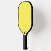 Geel en Zwart Modern Monogram Pickleball Paddle (Links)