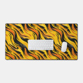 Geel en zwart Patroon Bureaumat (Keyboard & Muis)