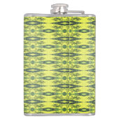 Geel en zwart patroon heupfles (Achterkant)