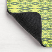 Geel en zwart patroon muismat (Hoek)