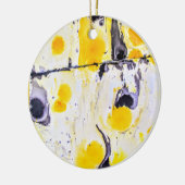 Geel en zwart patroon ornament (Links)