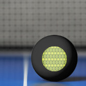 Geel en zwart patroon pingpongbal (Net)