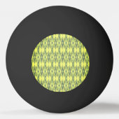 Geel en zwart patroon pingpongbal (Voorkant)