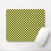 Geel en zwart Polka Dot Mousepad Muismat (Met muis)