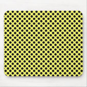 Geel en zwart Polka Dot Mousepad Muismat