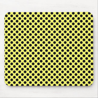 Geel en zwart Polka Dot Mousepad Muismat