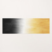 Geel en zwart schilderen Penseelstreken Moderne ku Yogamat (Achterkant (horizontaal))