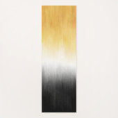 Geel en zwart schilderen Penseelstreken Moderne ku Yogamat (Voorkant)