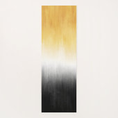 Geel en zwart schilderen Penseelstreken Moderne ku Yogamat (Achterkant)